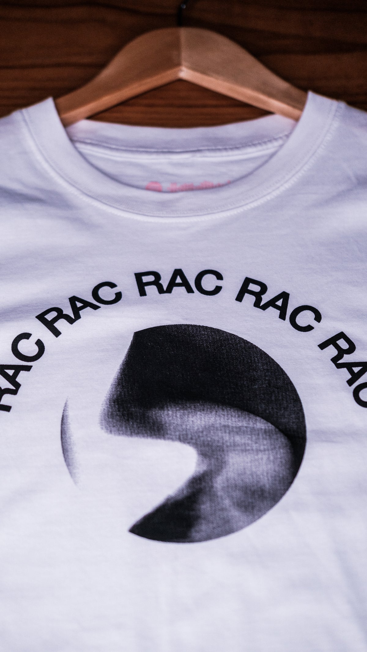 RAC - Stacked Logo White Long Sleeve — original product photo 1