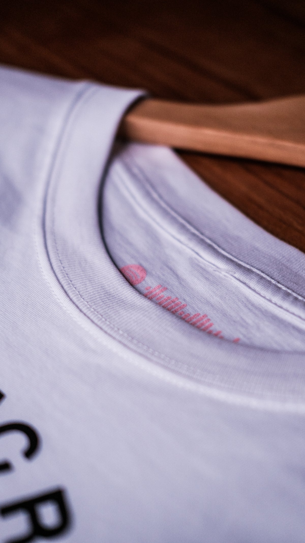 RAC - Stacked Logo White Long Sleeve — original product photo 3